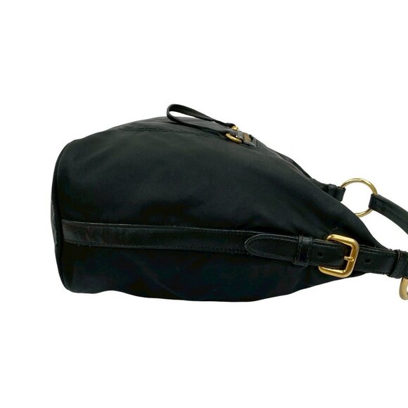PRADA Black Leather Shoulder Bag - Picture 6 of 10